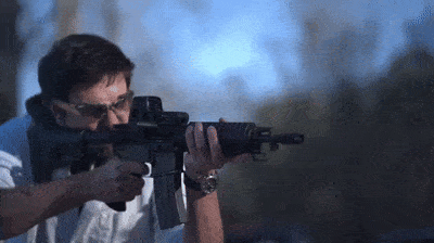 full auto rifle gif by the Slow Mo guys