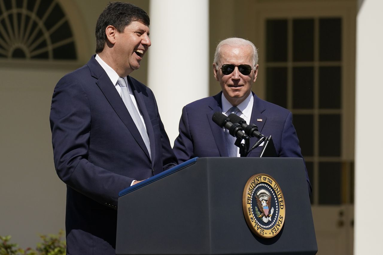 ATF Director Steve Dettelbach with President Joe Biden